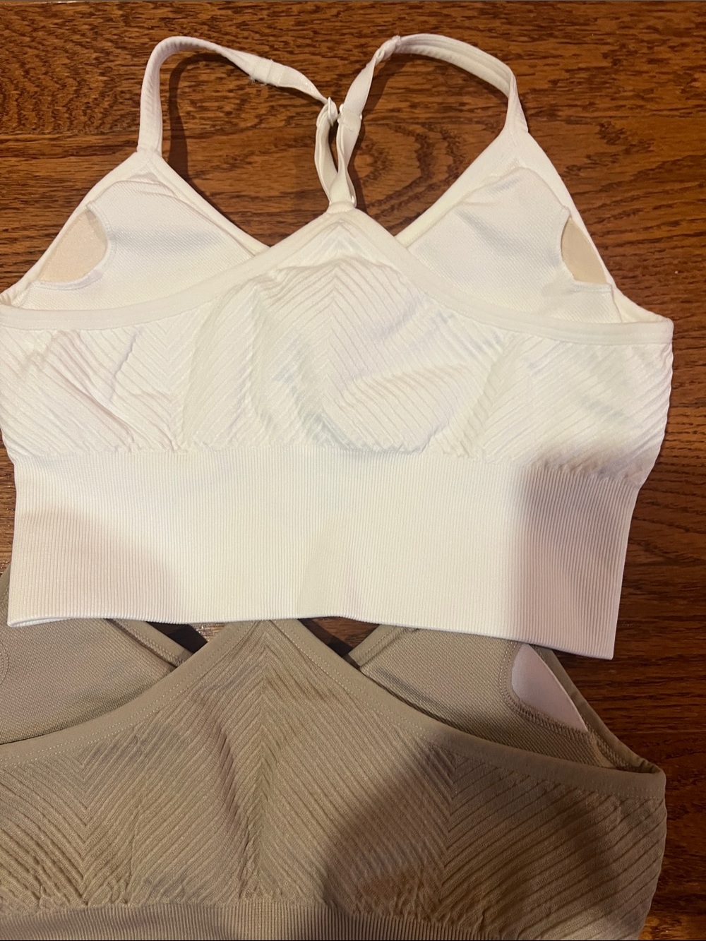 Everyday Seamless Racerback Bralette - White, Coral, Taupe (4 Pack) - Picture 5 of 8
